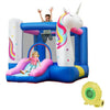 Image of Costway Water Parks & Slides Kids Inflatable Bounce House with 480W Blower by Costway 5 In 1 Kids Inflatable Climbing Bounce House by Costway SKU#32971845
