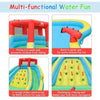 Image of Costway Water Slides Double Side Inflatable Water Slide Park with Climbing Wall by Costway