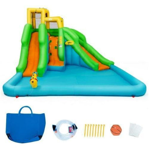 Costway Water Slides Kids Inflatable Water Park Bounce House with 480 W Blower by Costway 796914876175 09851427