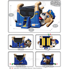 14'H Police Dog Belly Bouncer by Cutting Edge