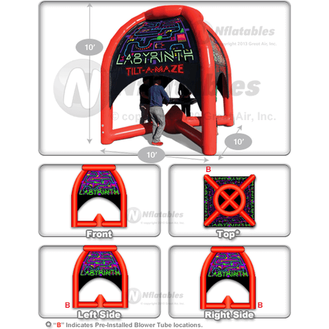 Cutting Edge Inflatable Bouncers 11' 06"H Labyrinth Tilt-A-Maze™ by Cutting Edge 781880237402 IN620101 11' 06"H Labyrinth Tilt-A-Maze™ by Cutting Edge SKU# IN620101