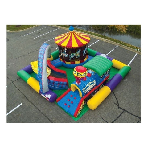 Cutting Edge Inflatable Bouncers 12'H Amusement Park by Cutting Edge 781880214366 K170201 12'H Circus Train (Crawl-Through) by Cutting Edge SKU#K200101