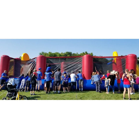 Cutting Edge Inflatable Bouncers 12'H Human Foosball by Cutting Edge 9'H Wacky 4-Man Equalizer Interactive Game by Cutting Edge SKU# IN380101