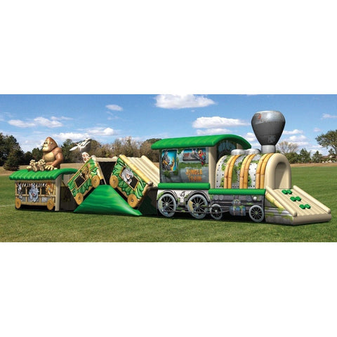 Cutting Edge Inflatable Bouncers 12'H Jungle Train (Crawl-Through) by Cutting Edge 10'H Candy Playland by Cutting Edge SKU# P040101