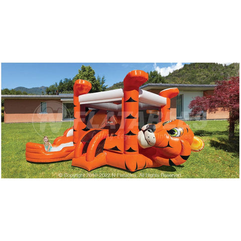 Cutting Edge Inflatable Bouncers 14'8"H HomePro Tiger Belly Bouncer Combo by Cutting Edge 10'H Mini Tiger Belly Bounce Combo by Cutting Edge SKU# BC150602