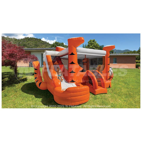 Cutting Edge Inflatable Bouncers 14'8"H HomePro Tiger Belly Bouncer Combo by Cutting Edge 10'H Mini Tiger Belly Bounce Combo by Cutting Edge SKU# BC150602