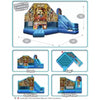 Image of Cutting Edge Inflatable Bouncers 14'H Candy Factory Club/Slide Combo by Cutting Edge 781880216599 SG102101 14'H Candy Factory Club/Slide Combo by Cutting Edge SKU#SG102101
