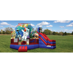 Cutting Edge Inflatable Bouncers 14'H Space Camp Club/Slide Combo by Cutting Edge 781880214854 SG100501 14'H Space Camp Club/Slide Combo by Cutting Edge SKU#SG100501