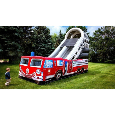 Cutting Edge Inflatable Bouncers 15'H Lil’ Pumper Fire Truck Slide by Cutting Edge 781880219156 S010101 15'H Lil’ Pumper Fire Truck Slide by Cutting Edge SKU# S010101