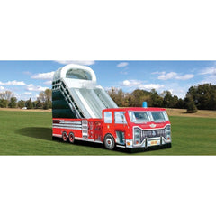 22'H Big Red Fire Truck Slide by Cutting Edge