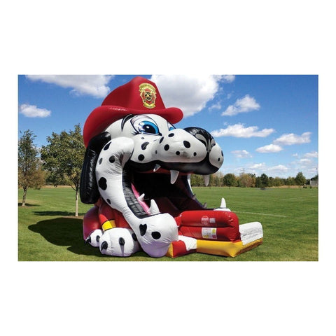 Cutting Edge Inflatable Bouncers 23'H Fire Dog Big Mouth by Cutting Edge 25'H Raptor Single Slide by Cutting Edge SKU# S410301