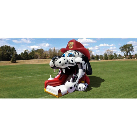 Cutting Edge Inflatable Bouncers 23'H Fire Dog Big Mouth by Cutting Edge 25'H Raptor Single Slide by Cutting Edge SKU# S410301