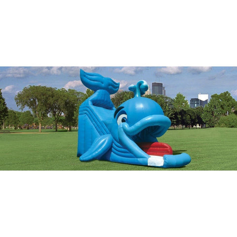 Cutting Edge Inflatable Bouncers 24'H Wally Whale Jr. Slide by Cutting Edge 19'H Wacky Old Woman In The Shoe Slide by Cutting Edge SKU#S080103
