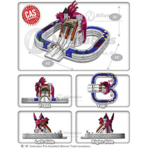 Cutting Edge Inflatable Bouncers 26'H Dragon’s Castle by Cutting Edge 781880294399 OB140101 26'H Dragon’s Castle by Cutting Edge SKU #OB140101