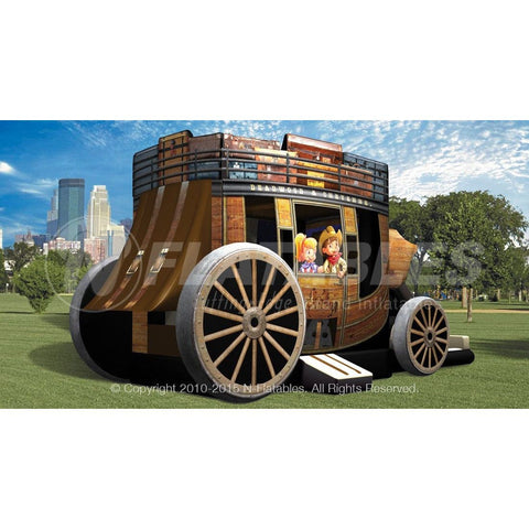Cutting Edge Inflatable Bouncers Stagecoach Combo by Cutting Edge BC320101 16'H Candy KidZone Wet/Dry Combo by Cutting Edge SKU# BC430101