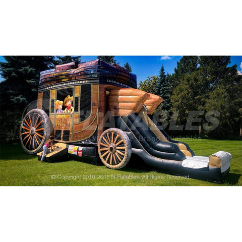 Cutting Edge Inflatable Bouncers Stagecoach Combo by Cutting Edge 781880213284 BC320101 16'H Candy KidZone Wet/Dry Combo by Cutting Edge SKU# BC430101