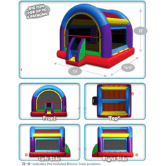 12'H Wacky Arched Bouncer (Medium) by Cutting Edge