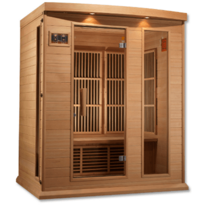 Maxxus Low EMF FAR Infrared Sauna Canadian Hemlock by Dynamic Saunas Direct