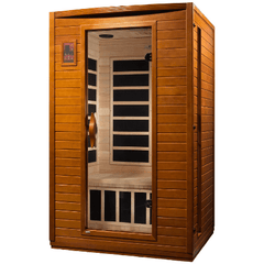 Dynamic Versailles 2-person Low EMF (Under 8MG) FAR Infrared Sauna (Canadian Hemlock) by Dynamic Saunas Direct