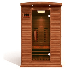 Maxxus 2-Person Full Spectrum  Near Zero EMF (Under 2MG) FAR Infrared Sauna (Canadian Red Cedar) by Dynamic Saunas Direct