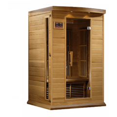 Maxxus 2-Person Low EMF (Under 8MG) FAR Infrared Sauna (Canadian Red Cedar) by Dynamic Saunas Direct