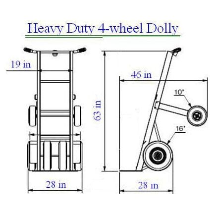 Eagle Bounce Bounce Blowers & Accessories Heavy Duty Dolly by Eagle Bounce A-631-Eagle Bounce