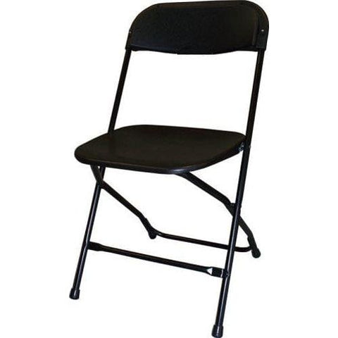 Eagle Bounce Folding Chairs & Stools Black Steel/Poly Folding Chair by Eagle Bounce 10-Chairs-ST-Black-1