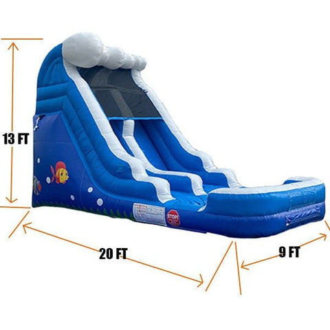 Eagle Bounce Inflatable Bouncers 13'H Ocean Water Slide by Eagle Bounce
