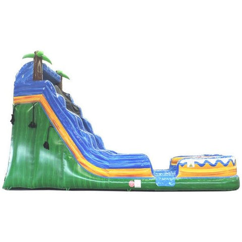 Eagle Bounce Inflatable Bouncers 22'H Green Slide With Pool by Eagle Bounce