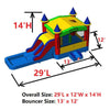 Image of Eagle Bounce Inflatable Bouncers Castle Combo With Pool by Eagle Bounce