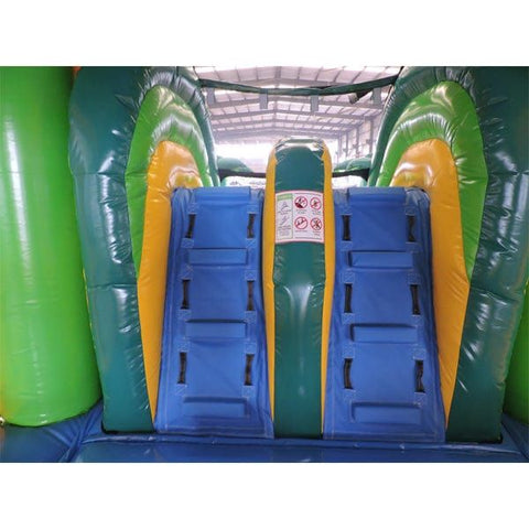 Eagle Bounce Inflatable Bouncers Green Combo Wet n Dry by Eagle Bounce