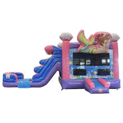 Eagle Bounce Inflatable Bouncers Included 14'H Mermaid Combo Wet n Dry by Eagle Bounce 781880289104 CB-2014-WLG