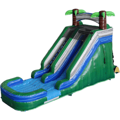 Eagle Bounce Inflatable Bouncers Included 15'H Tropical Slide Wet n' Dry by Eagle Bounce