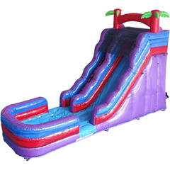 Eagle Bounce Inflatable Bouncers Included 19'H Purple Slide Wet n' Dry by Eagle Bounce 781880257110 WS-3232-WLG