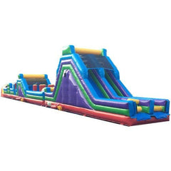 Eagle Bounce Inflatable Bouncers Included 85'L Obstacle Course w Removable Pool by Eagle Bounce