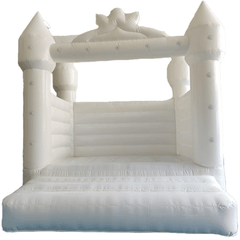 Eagle Bounce Inflatable Bouncers Included White Wedding Castle by Eagle Bounce 781880290117 BH-1091-WLG