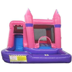 10'H Pink Castle Wet N Dry Combo by Ebouncers