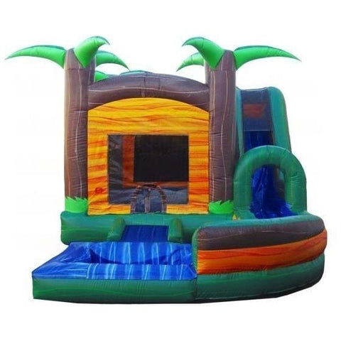 eInflatables Inflatable Bouncers 14'H Jump N Splash Paradise Palms With Pool by eInflatables 781880286066 387-1 14'H Jump N Splash Paradise Palms With Pool by eInflatables SKU# 387
