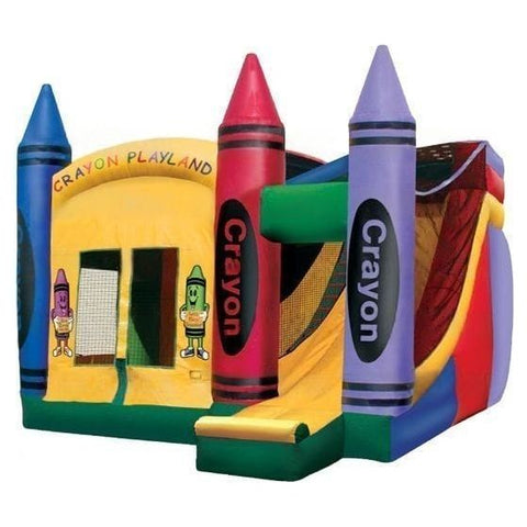 eInflatables Inflatable Bouncers 17'H 4 in 1 Inflatable Crayon Playland Combo by eInflatables 781880294054 147 17'H 4 in 1 Inflatable Crayon Playland Combo by eInflatables SKU#147 