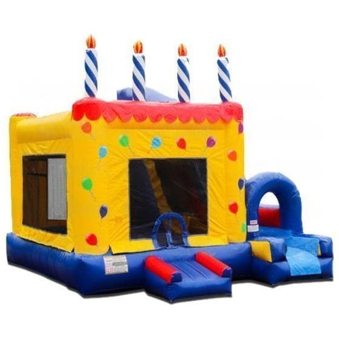 eInflatables Inflatable Bouncers 18'H Jump N Splash Birthday Cake Dry Combo by eInflatables 781880284642 6561zz 18'H Jump N Splash Birthday Cake Dry Combo by eInflatables SKU#6561zz