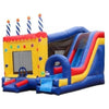 Image of eInflatables Inflatable Bouncers 18'H Jump N Splash Birthday Cake Dry Combo by eInflatables 781880284642 6561zz 18'H Jump N Splash Birthday Cake Dry Combo by eInflatables SKU#6561zz