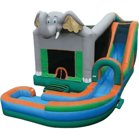 eInflatables Inflatable Bouncers 18'H Jump N Splash Jungle w/ Landing by eInflatables 781880286363 364 18'H Jump N Splash Jungle w/ Landing by eInflatables SKU# 364