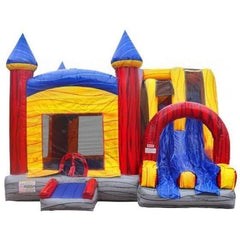 18'H Mystic Jump N Splash Double Lane by eInflatables