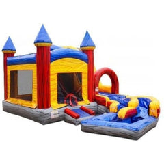 18'H Mystic Jump N Splash Double Lane with Pool by eInflatables