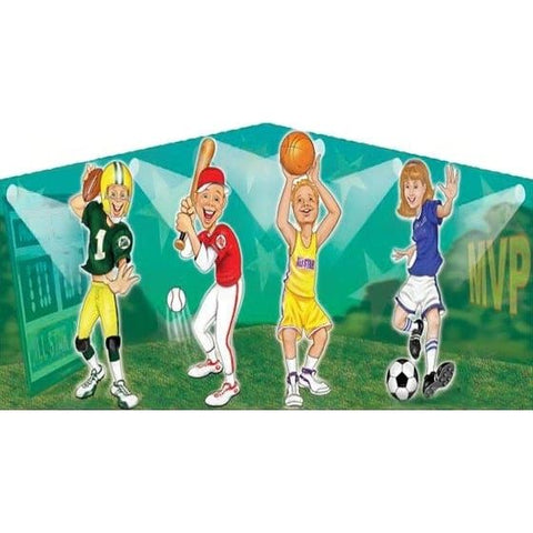 eInflatables Inflatable Bouncers Small All Star Arena Art Panel by eInflatables 781880215660 AC-0938-S-einflatables All Star Arena Art Panel by eInflatables SKU#AC-0938