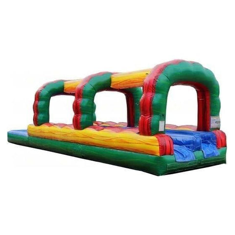 eInflatables Water Parks & Slides 10'H Ruby Run N Splash 2 Lane Slide by eInflatables 5168 10'H Purple Rain 2 Lane Run N Splash by eInflatables SKU# 5166
