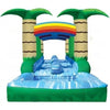 Image of eInflatables Water Parks & Slides 10'H Run N Splash Tropical 2 Lane Water Slide by eInflatables 781880238850 619-1 10'H Run N Splash Tropical 2 Lane Water Slide by eInflatables SKU# 619