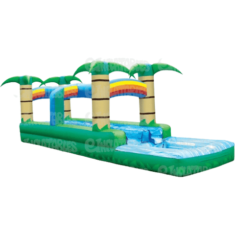 eInflatables Water Parks & Slides 10'H Run N Splash Tropical 2 Lane Water Slide by eInflatables 781880238850 619 10'H Run N Splash Tropical 2 Lane Water Slide by eInflatables SKU# 619