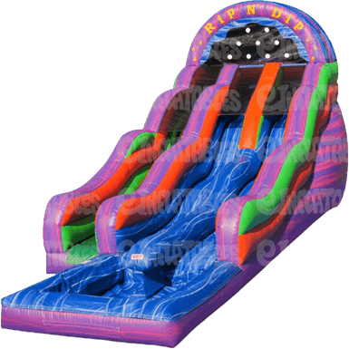 eInflatables Water Parks & Slides 16'H Rainbow Rip N Dip with Pool by eInflatables 781880268345 5011 16'H Rainbow Rip N Dip with Pool by eInflatables SKU# 5011