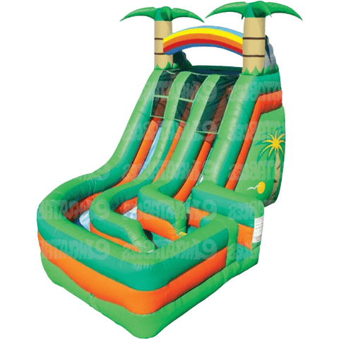 eInflatables Water Parks & Slides 16'H Tropical Wild Splash with Landing Water Slide by eInflatables 781880269588 751 16'H Tropical Wild Splash Landing Water Slide eInflatables SKU#751